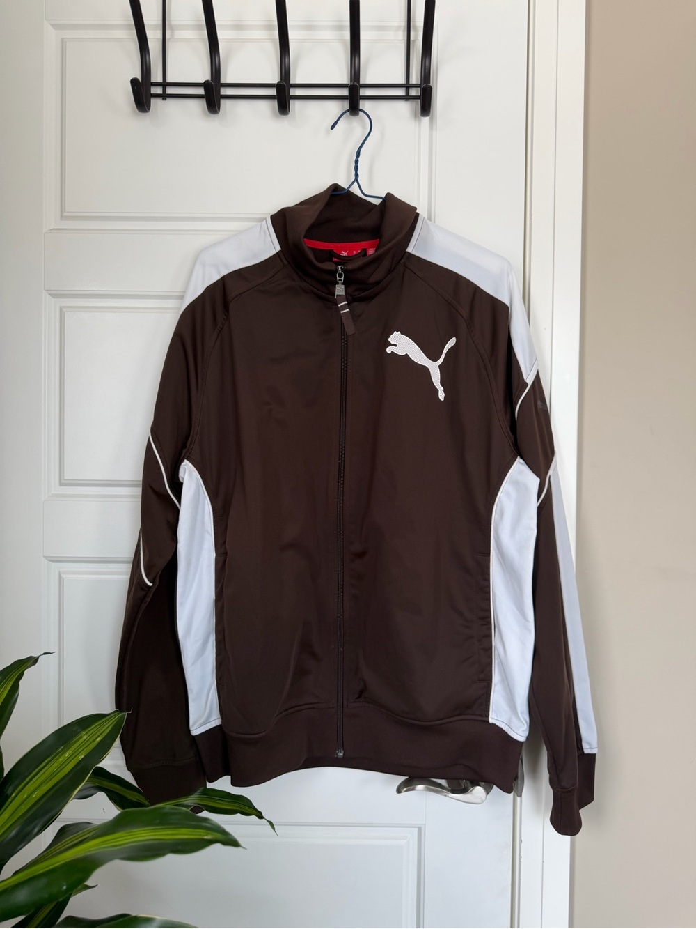 Puma Men’s Brown and White Performance Track Jacket